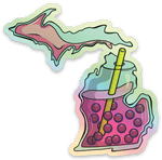 Boba - Michigan - Waterproof Sticker 3