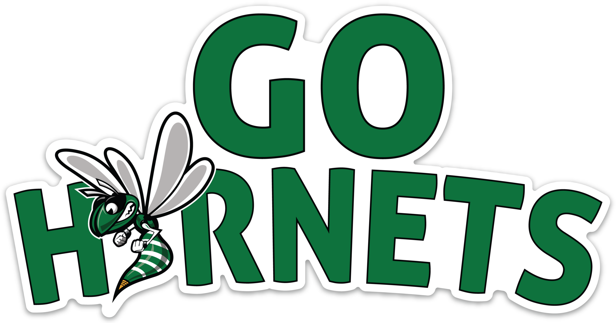 Go Hornets - Bumper Sticker