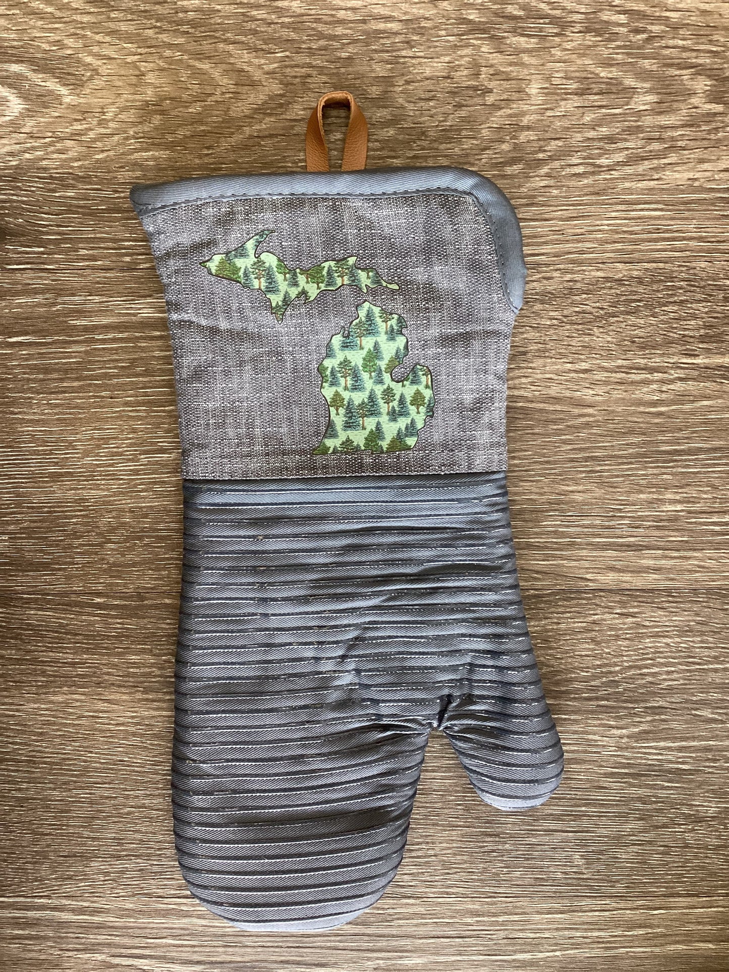 Forests of Michigan - Michigan - Large Oven Mitt