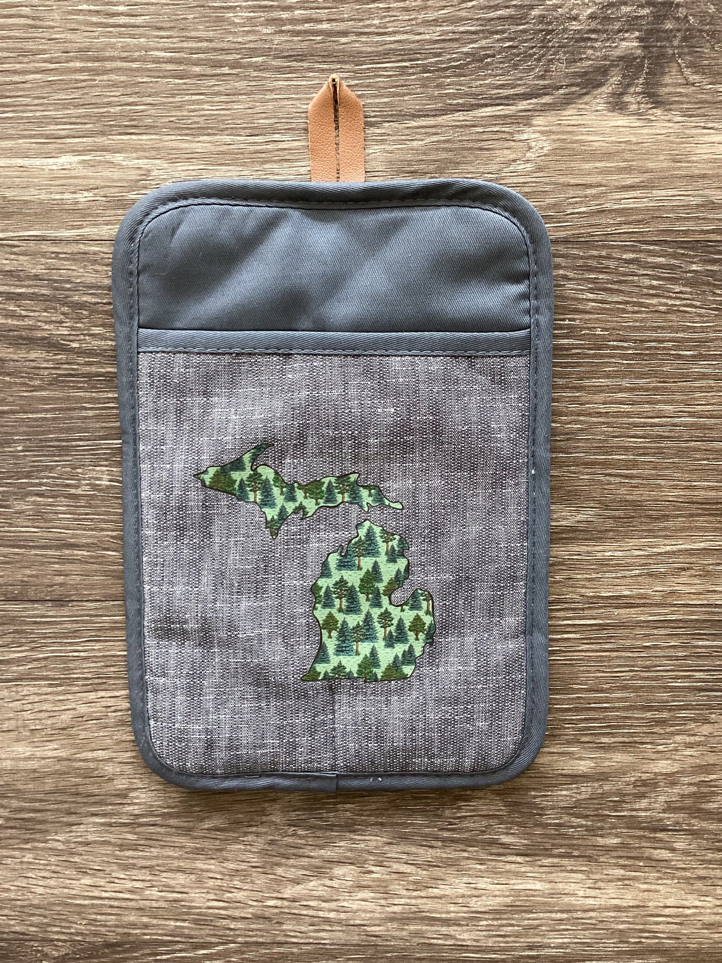 Forests of Michigan - Michigan - Rectangle Oven Mitt