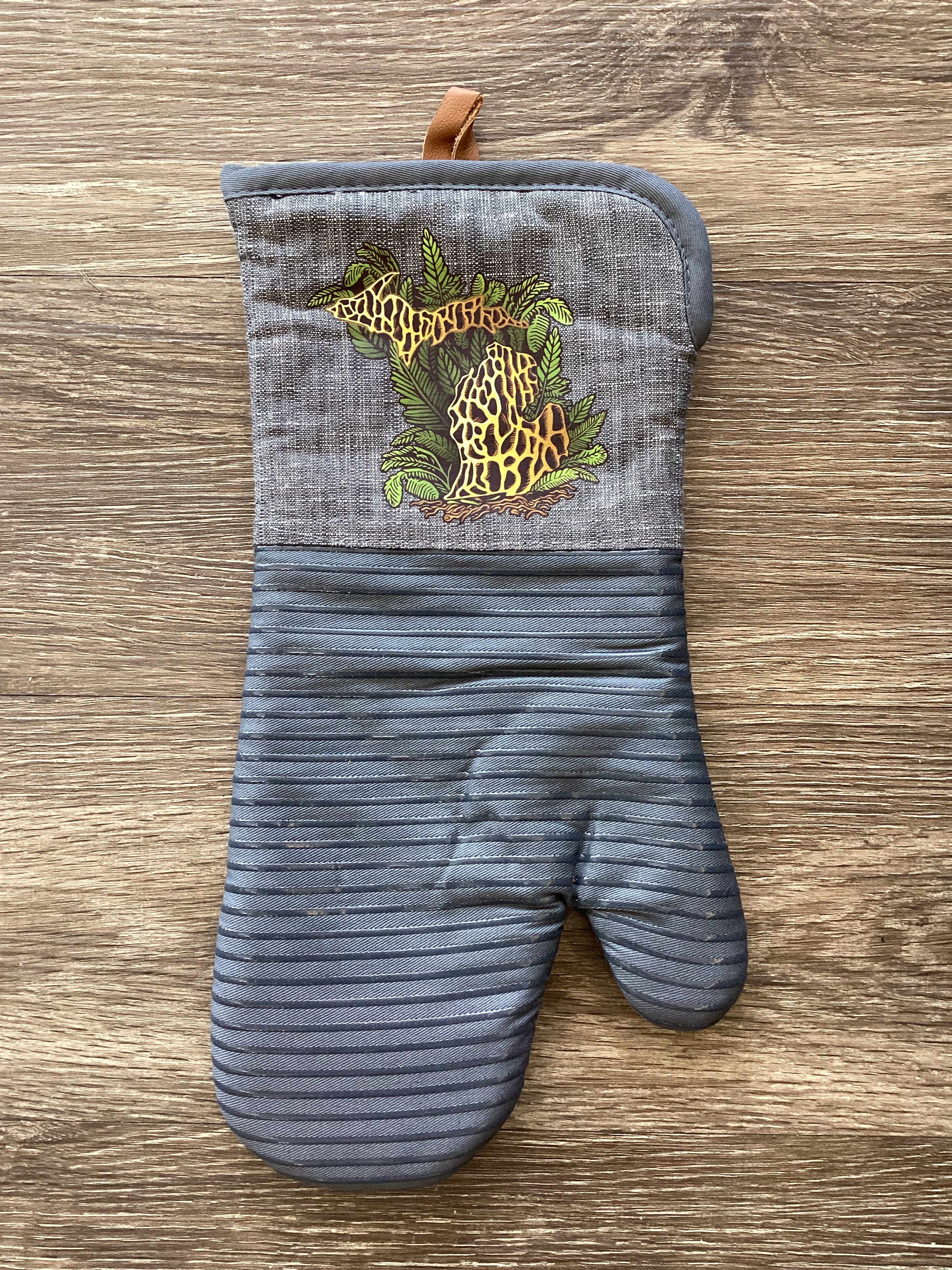 Morel Mushroom - Michigan - Large Oven Mitt