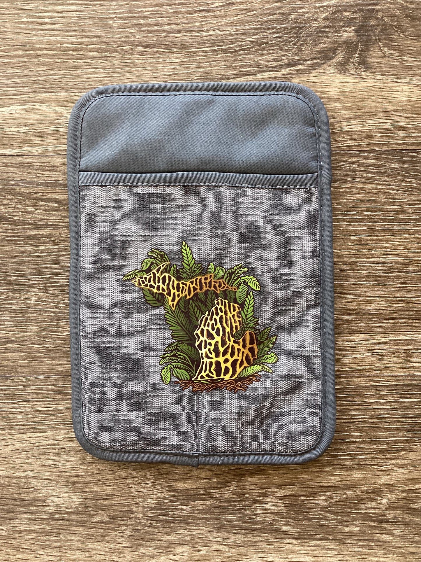 Morel Mushroom - Michigan - Rectangle Oven Mitt