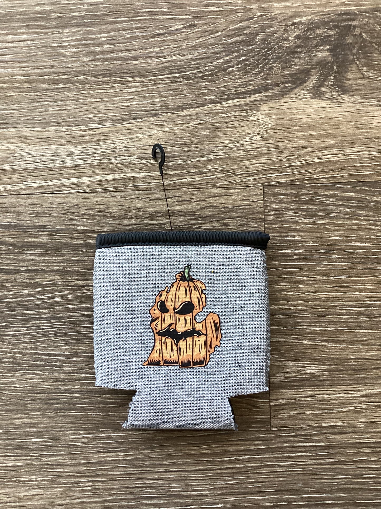 Pumpkin - Michigan - Heather Gray Koozie