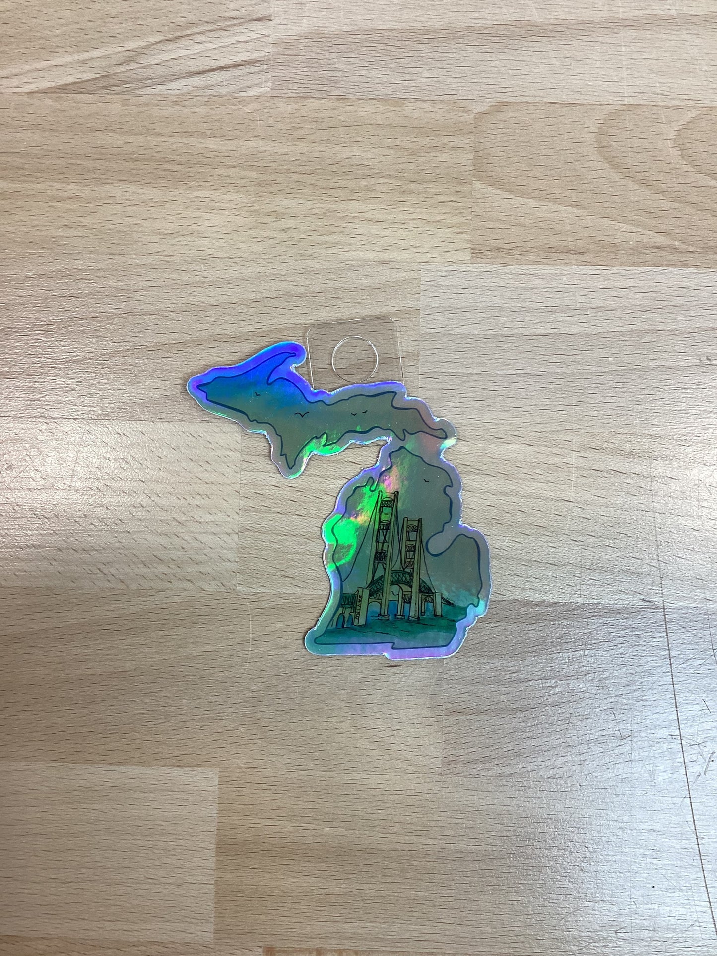 MacBridge - Michigan - Waterproof Sticker 3" X 3"