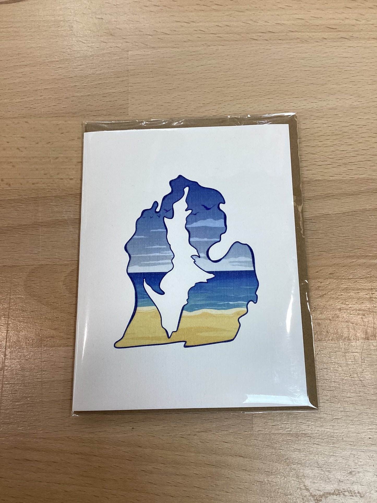 Beach - UP inside - Michigan - Greeting Card