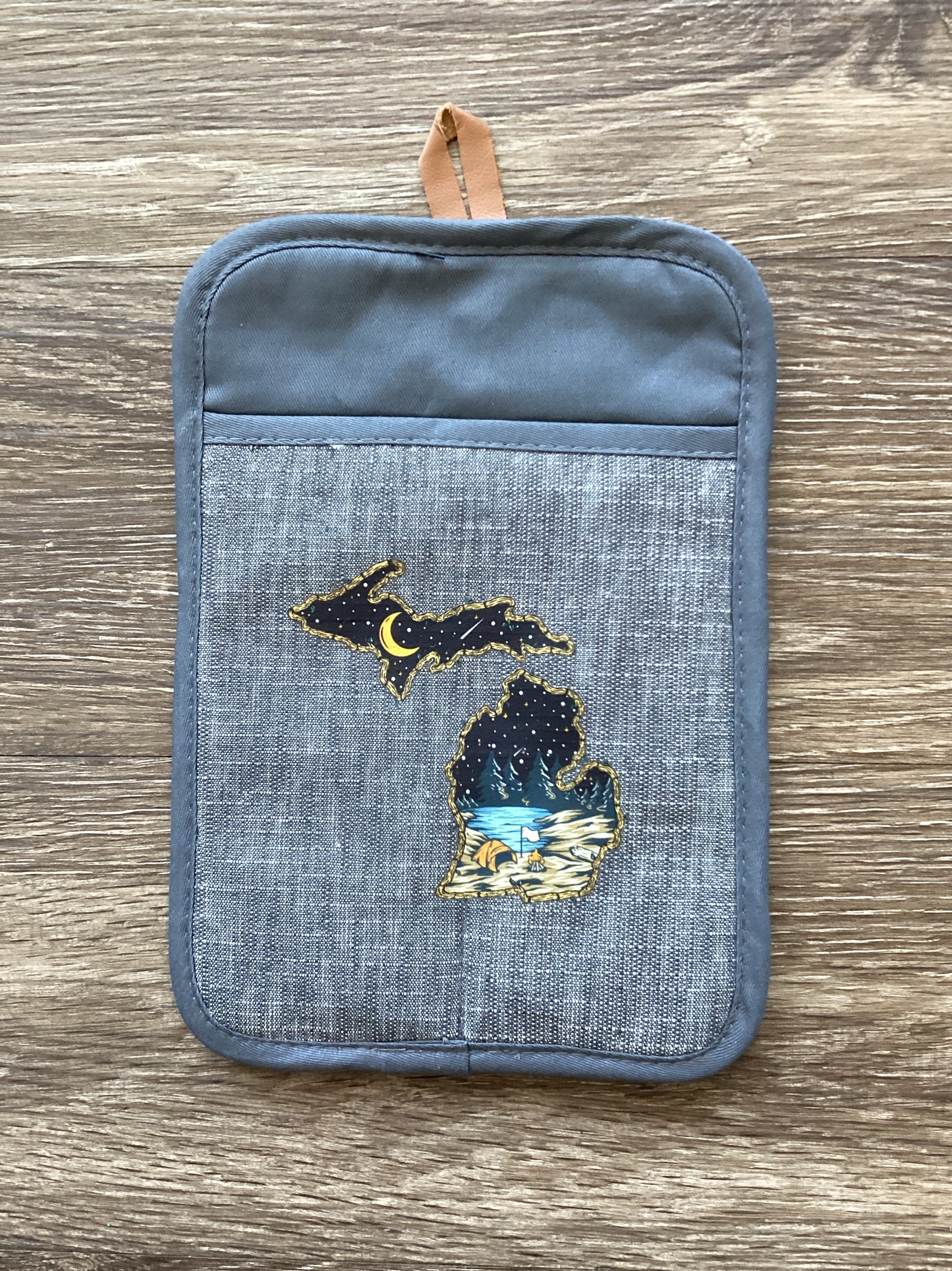 Twigs of Michigan - Starry Camp Night - Rectangle Oven Mitt