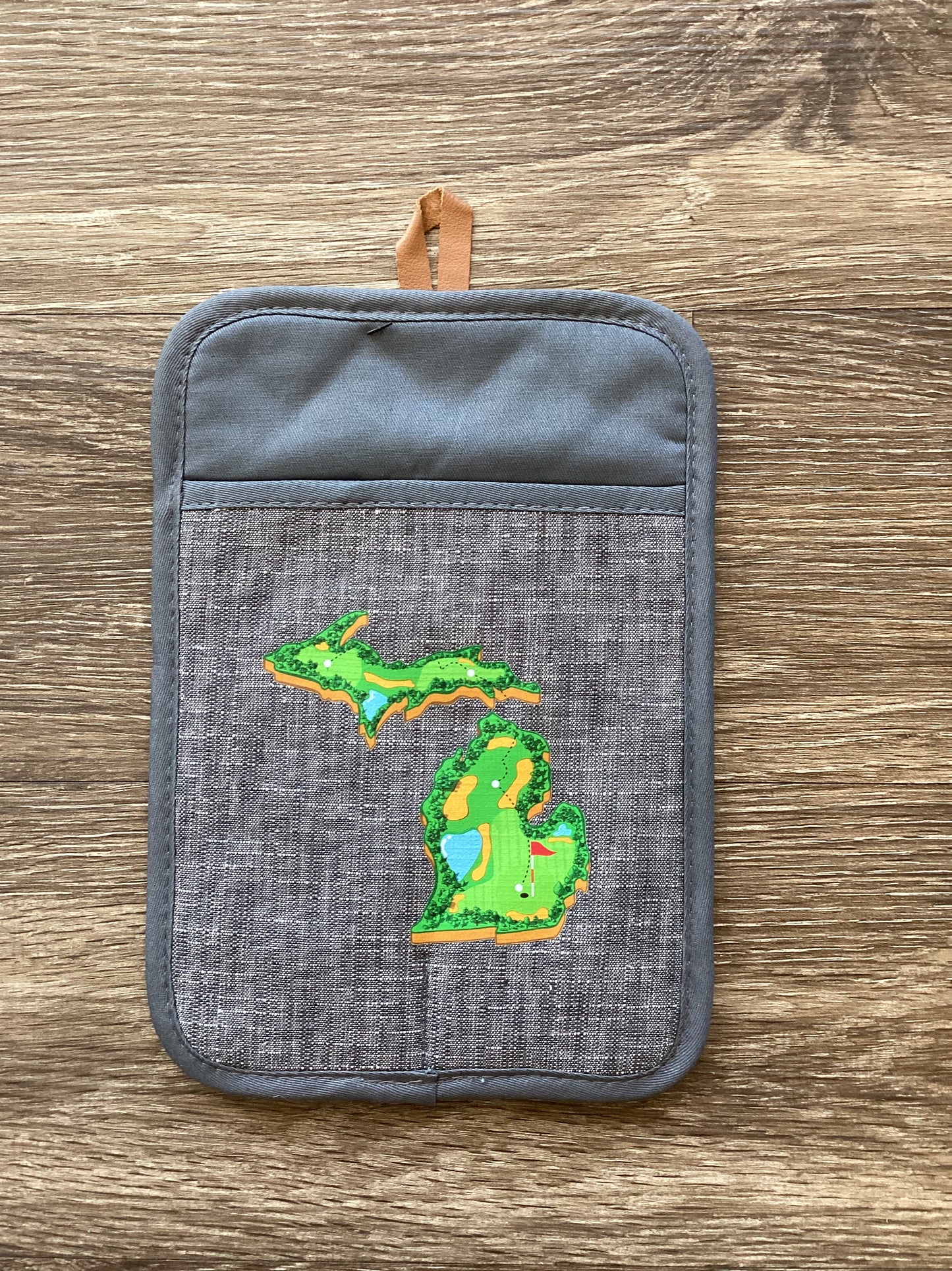 Golf - Michigan - Rectangle Oven Mitt
