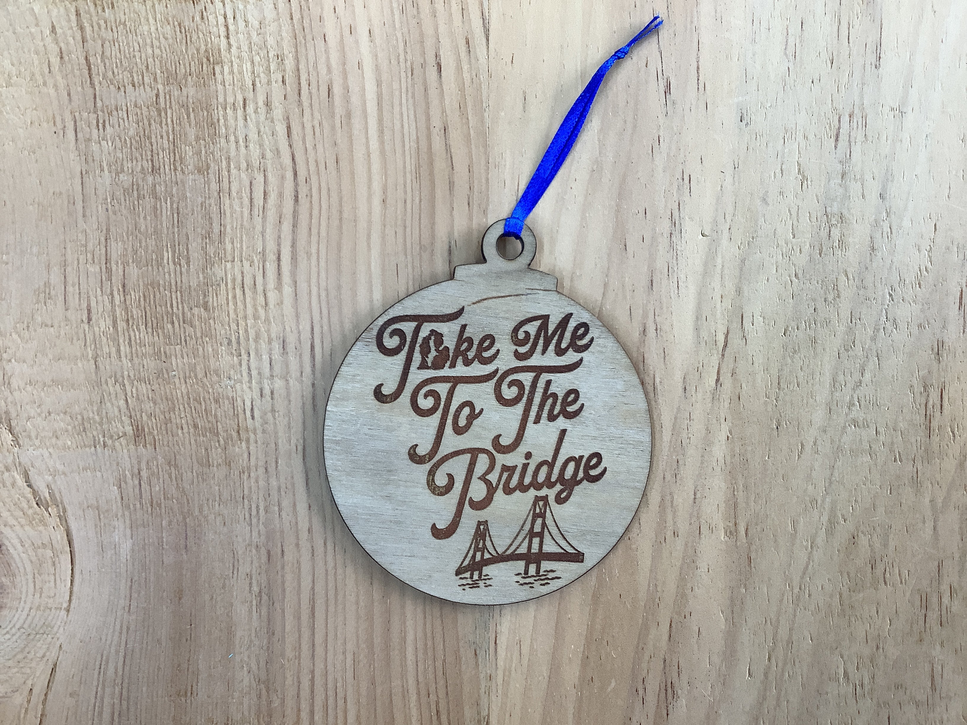 'Take Me To The Bridge' - Word - Wood Engraved Ornament