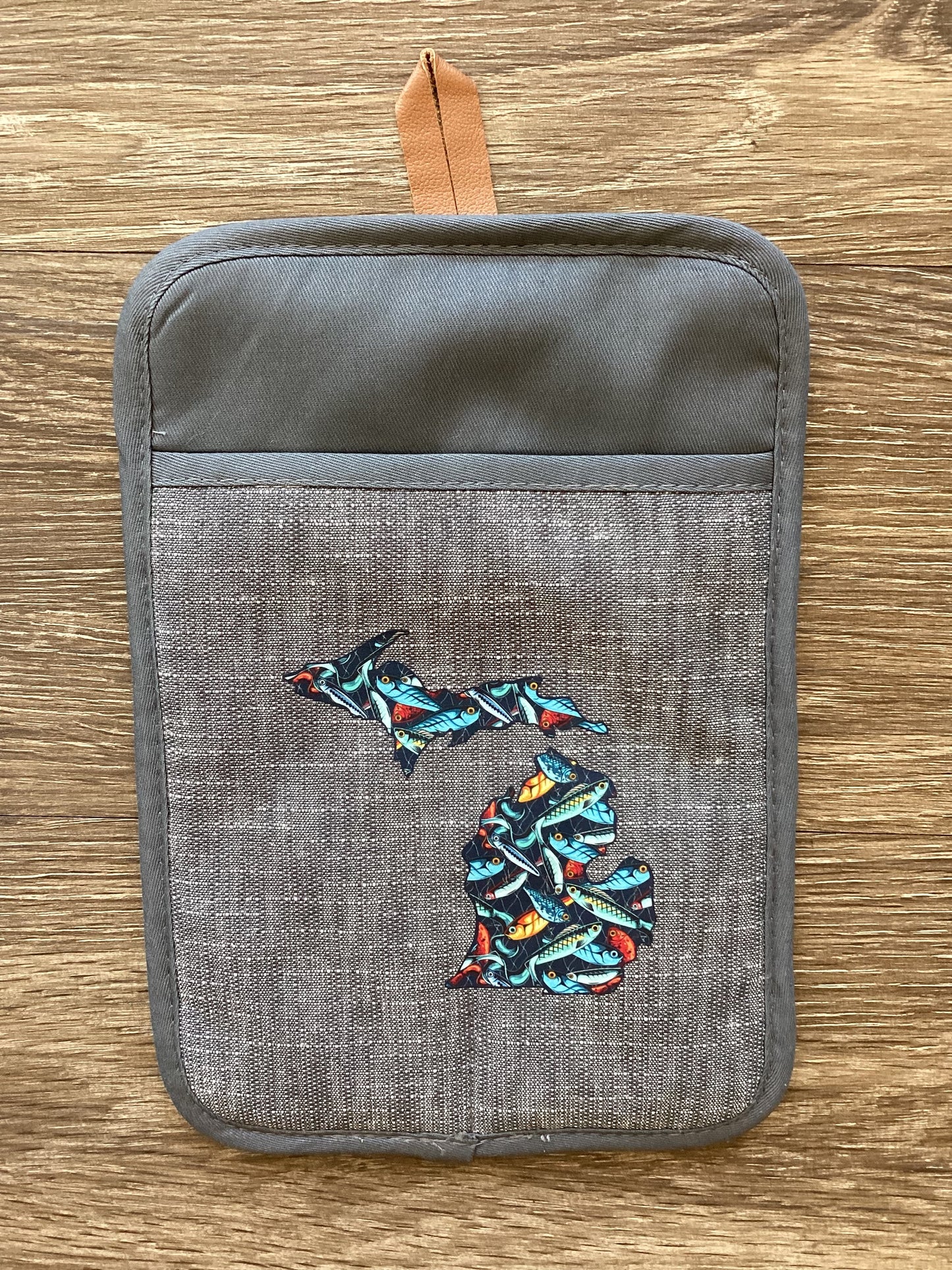 Fishes - Michigan - Rectangle Oven Mitt
