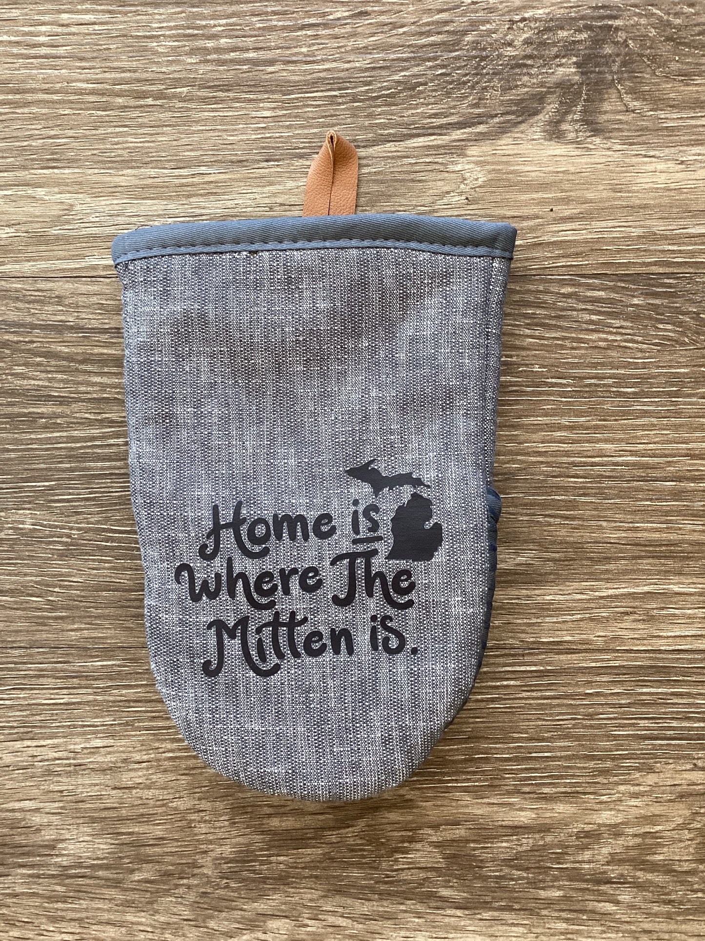 "Home is Where the Mitten is" - Word - Short Oven Mitt