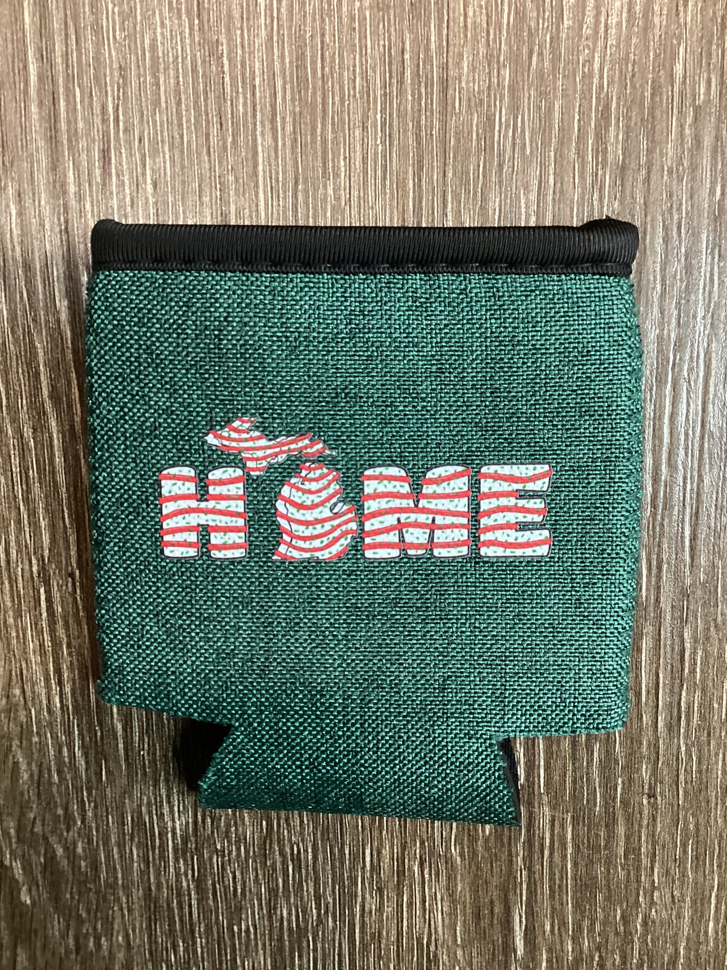 Home - Christmas Cake - Word - Heather Green Koozie