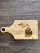 'faith' - Michigan - Wooden Engraved - Cutting Board (13.5" x 7")