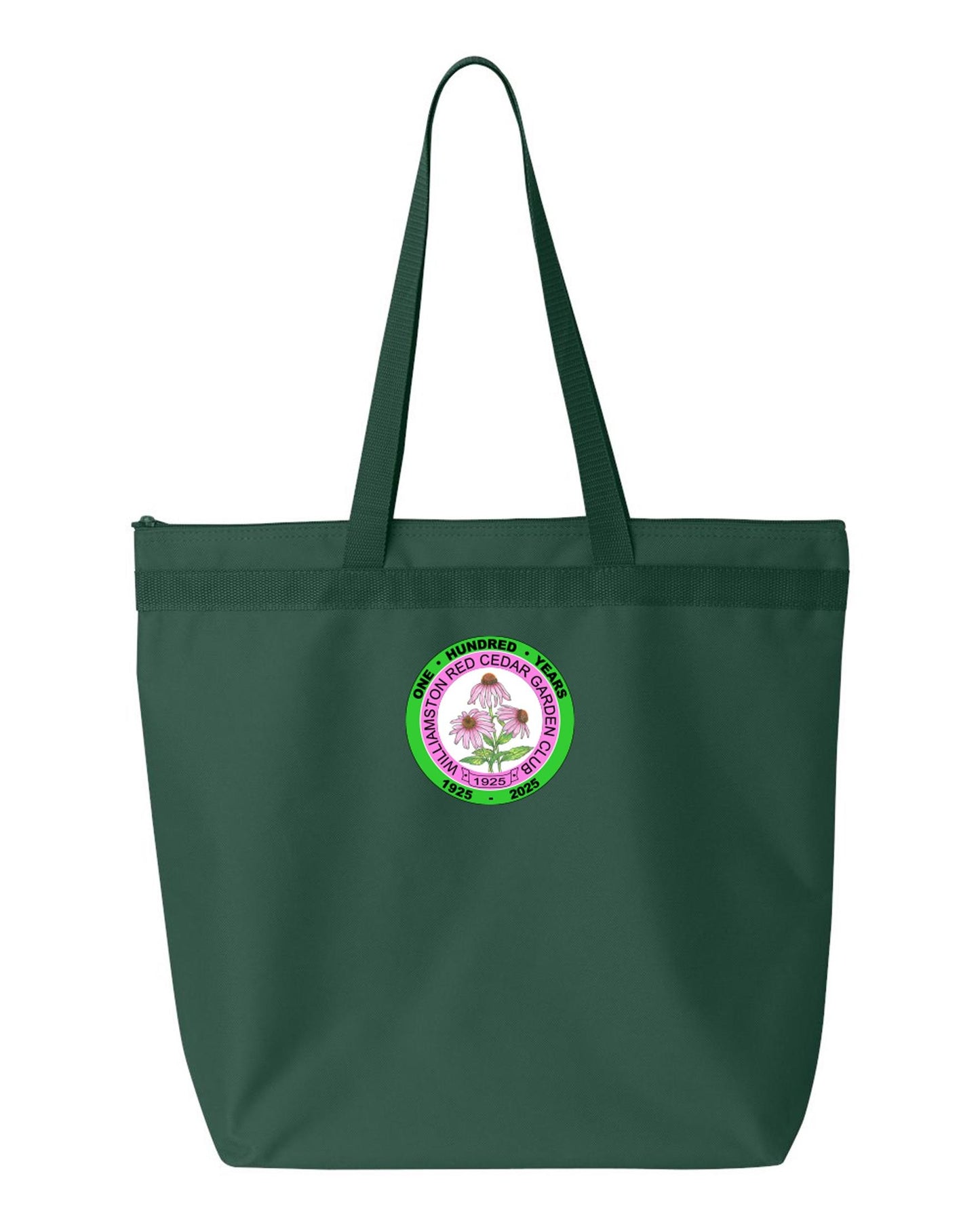 Williamston Garden Club - 100 Year Anniversary Zip Up Tote