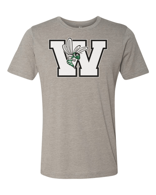 Williamston - White - W - Hornet Mascot - Next Level - Heat Transferred - Adult Premium T-Shirt