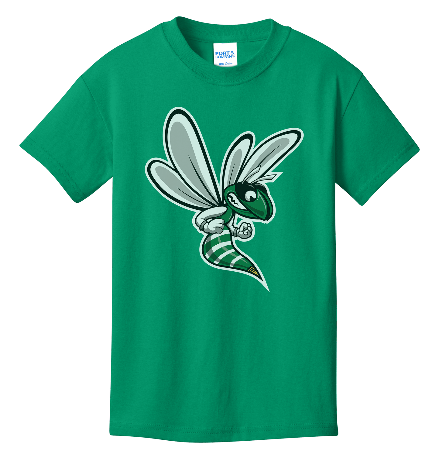 Williamston Hornet Mascot - Port and Co - Heat Transferred - Youth T-Shirt