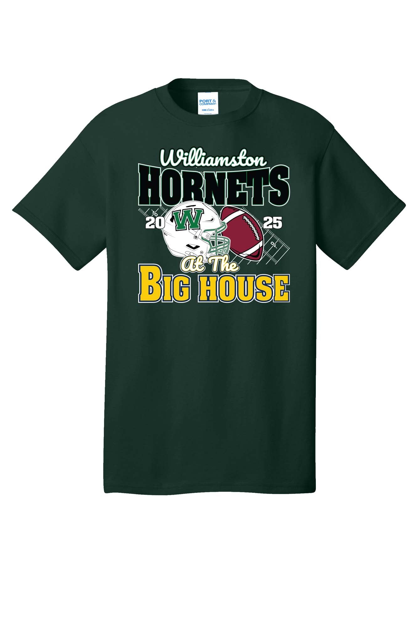 Williamston Hornets - Football - At the Big House - T-shirt