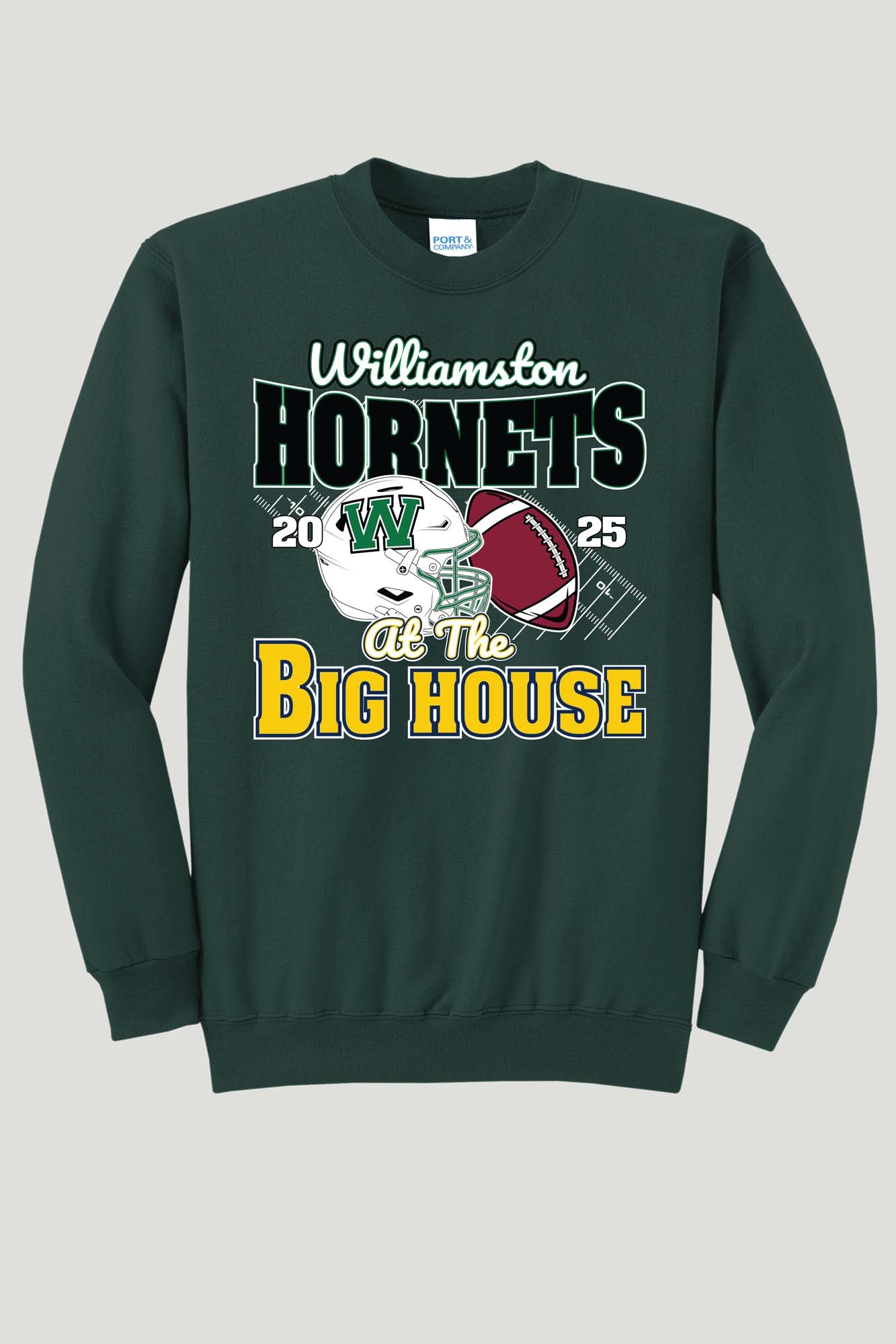 Williamston Hornets - Football - At the Big House - Sweatshirt