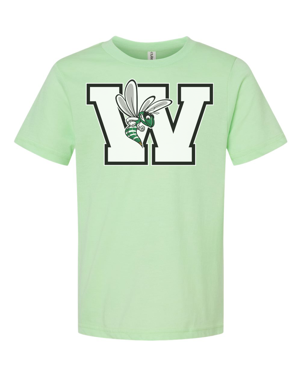Williamston - White - W - Hornet Mascot - Tultex - Heat Transferred - Adult T-Shirt
