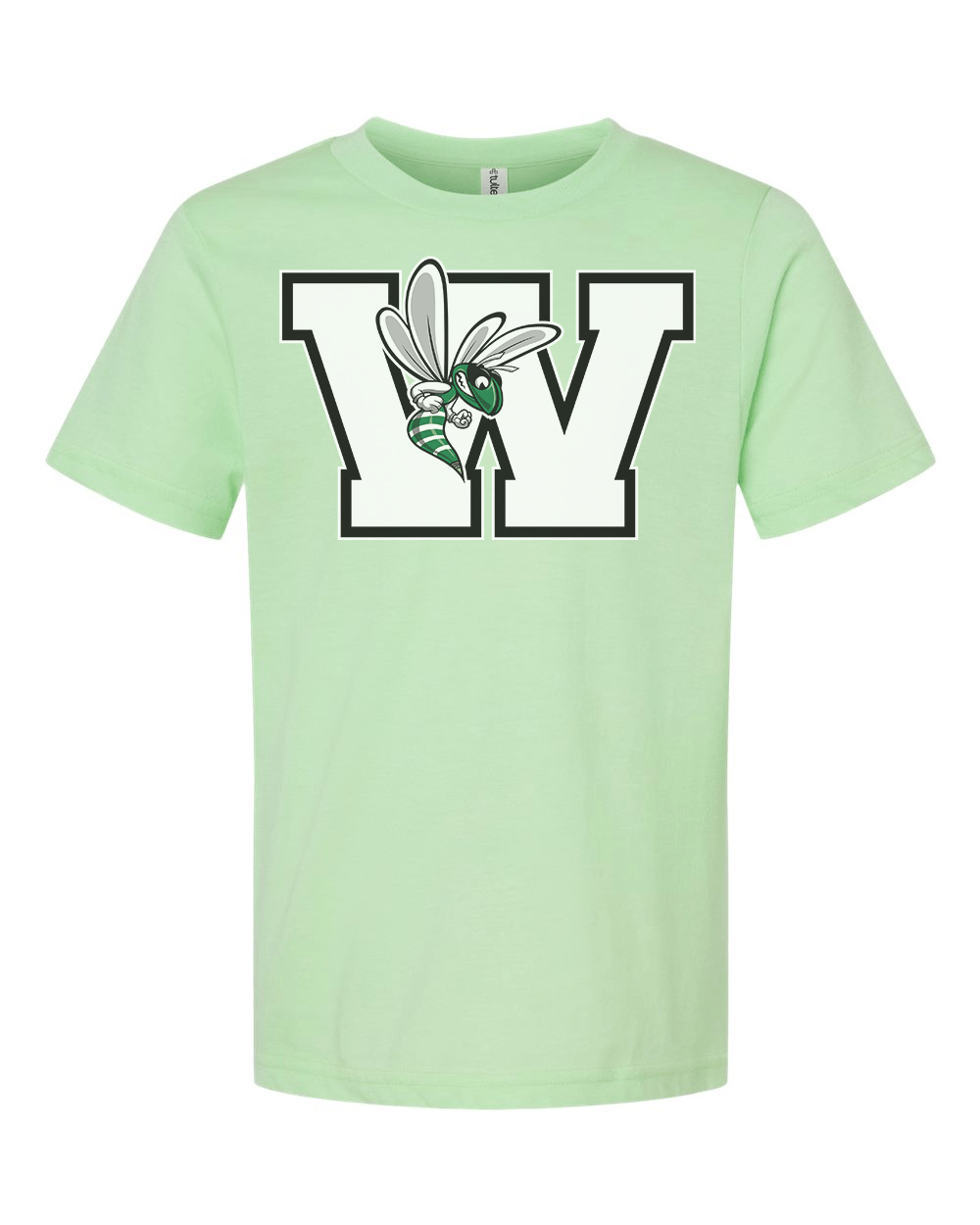 Williamston - White - W - Hornet Mascot - Tultex - Heat Transferred - Adult T-Shirt