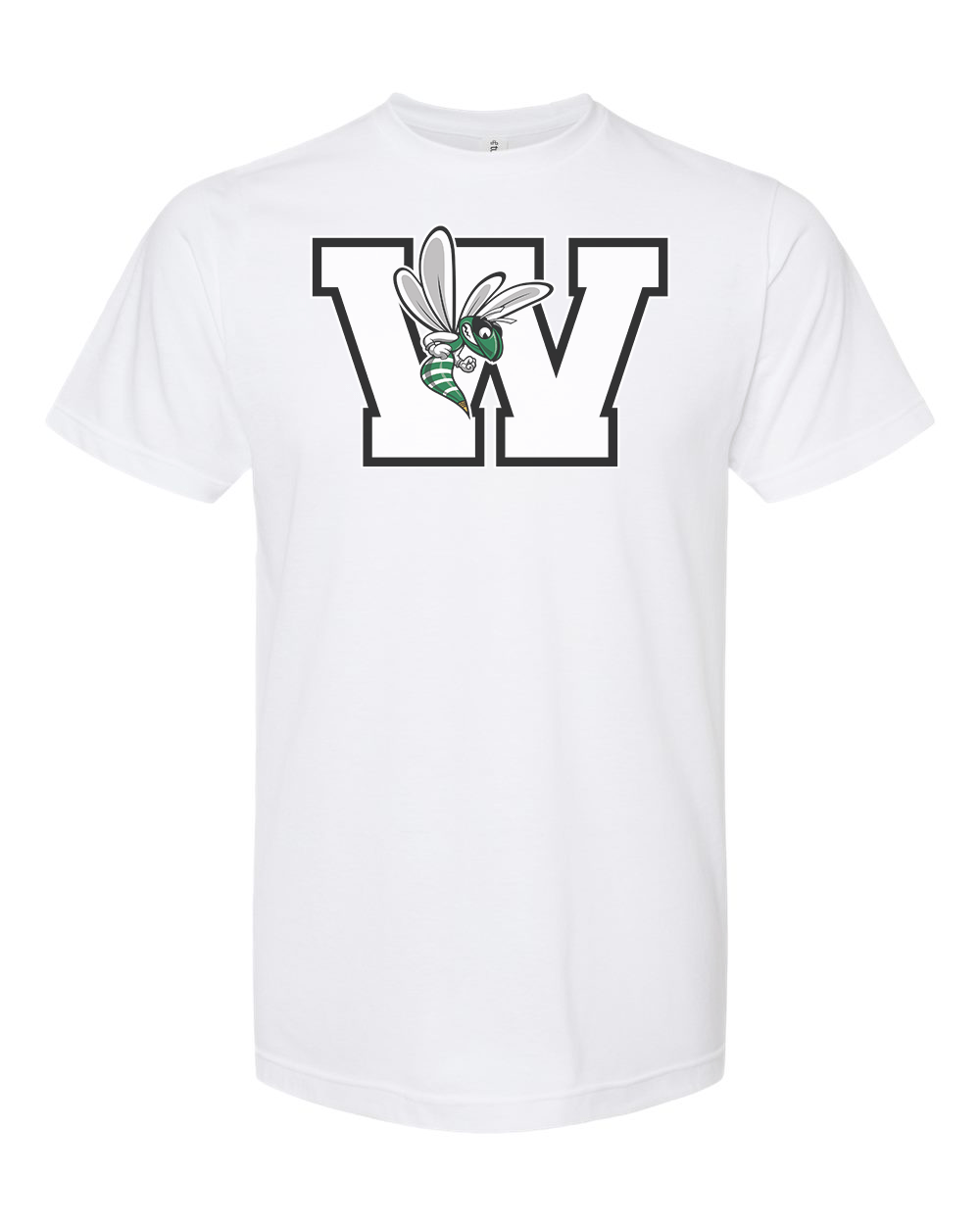 Williamston - White - W - Hornet Mascot- Tultex - Heat Transferred - Youth T-Shirt