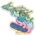 Yeti - Snowboarding - Winter - Michigan - Waterproof Sticker 3
