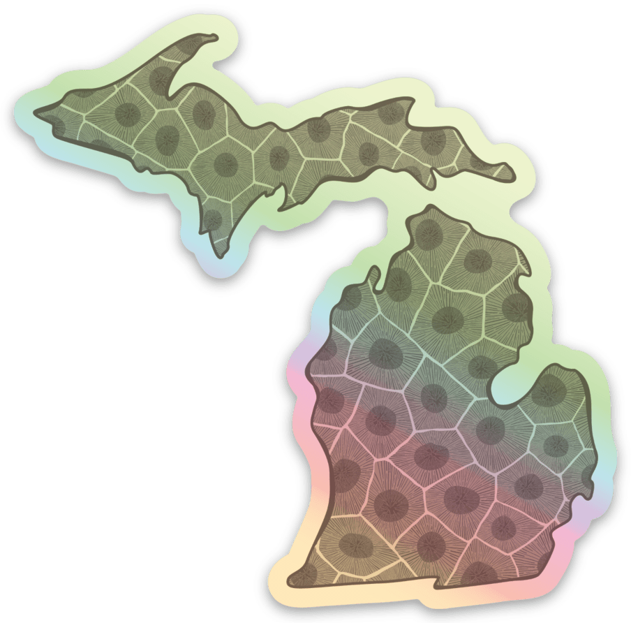 Petoskey - Michigan - Waterproof Sticker 3" X 3"