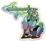 Knight - Michigan - Waterproof Sticker 3