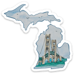 Mackinac Bridge - Michigan - Waterproof Sticker 3