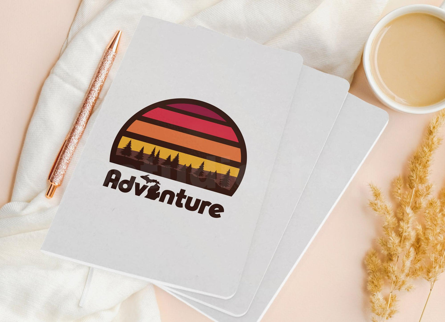 Adventure - Badge - Michigan - Pocket Journal