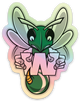 Hornet w/'W' - Holographic - Waterproof Sticker - 3" x 2.3"