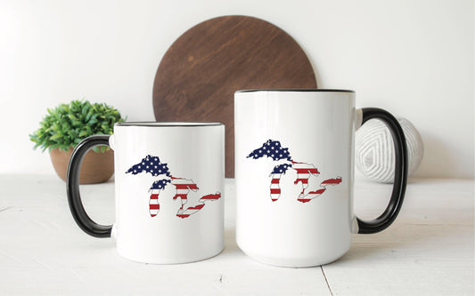 American Flag - Great Lakes - Mug