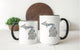 Branch Floral -Gray - Michigan Mug
