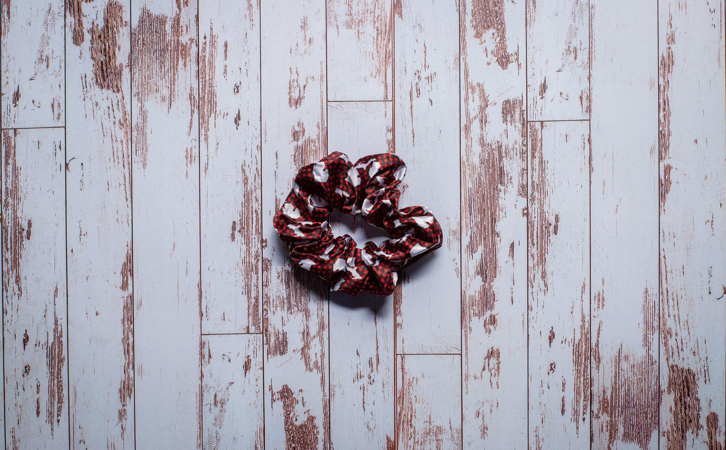 Buffalo Plaid Michigan Satin Scrunchie