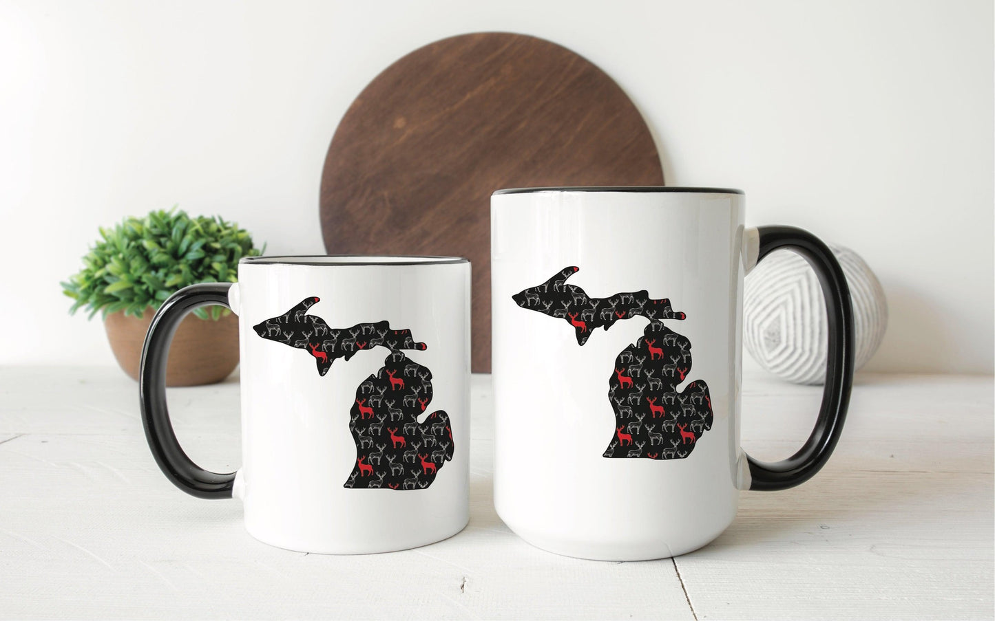Deer - Red - Michigan - Mug