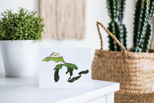 Great Lakes Dino Greeting Card