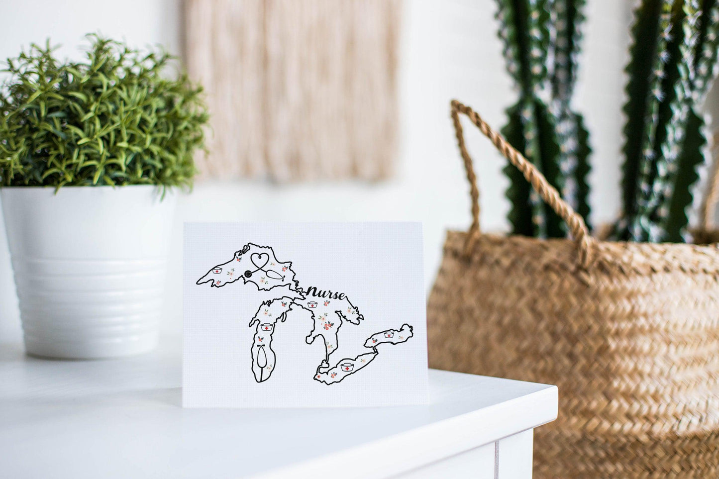Great Lakes Nurse Greeting Card