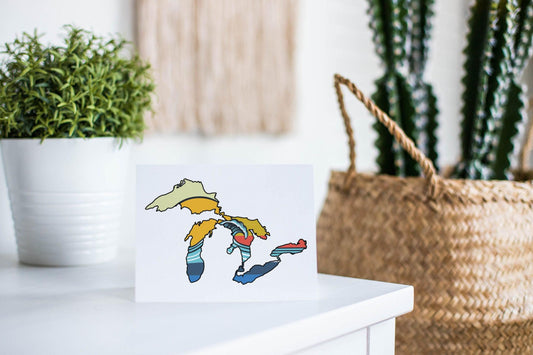Great Lakes Wave Greeting Card