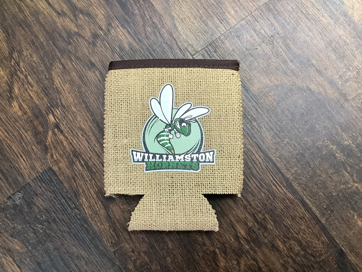 "Williamston Hornets" - Burlap Koozie