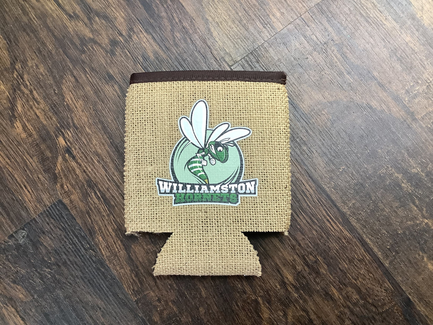 "Williamston Hornets" - Burlap Koozie