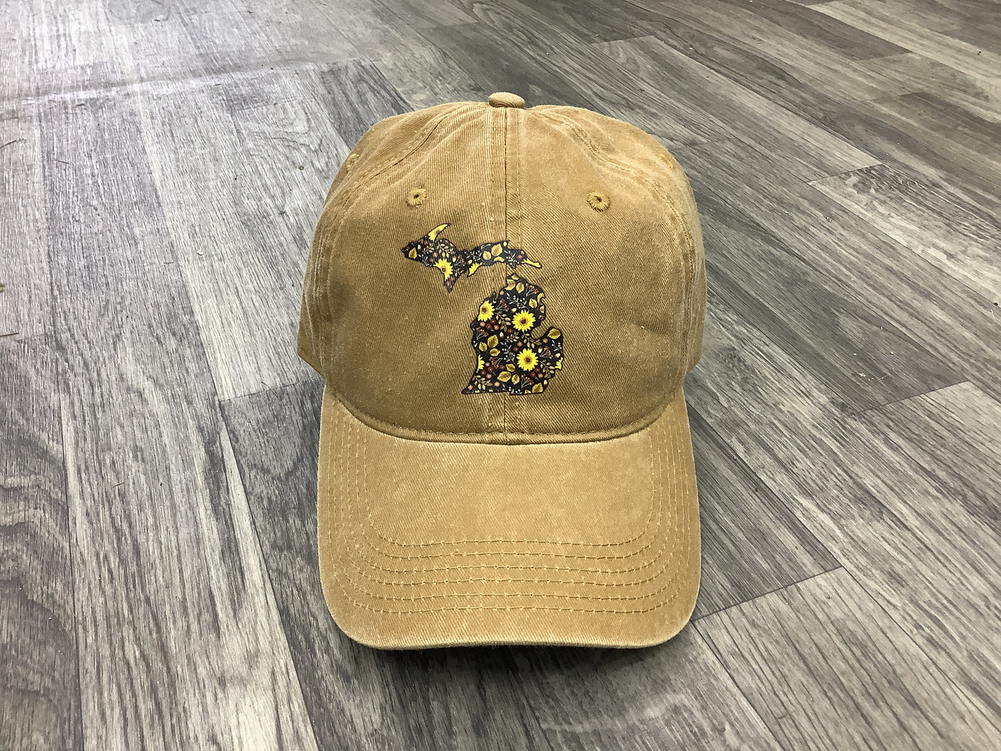 Sunflowers - Michigan - Flax - Pressed Hat