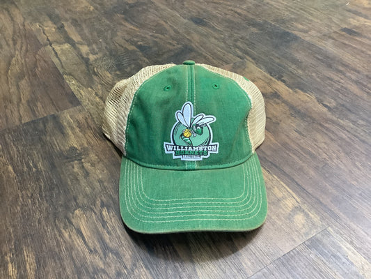 "Williamston Hornets Basketball" - Kelly Green - Woven Patch Hat