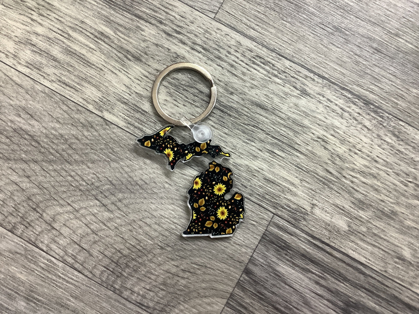 Blossoms - Sunflower - Michigan - Acrylic Keychain
