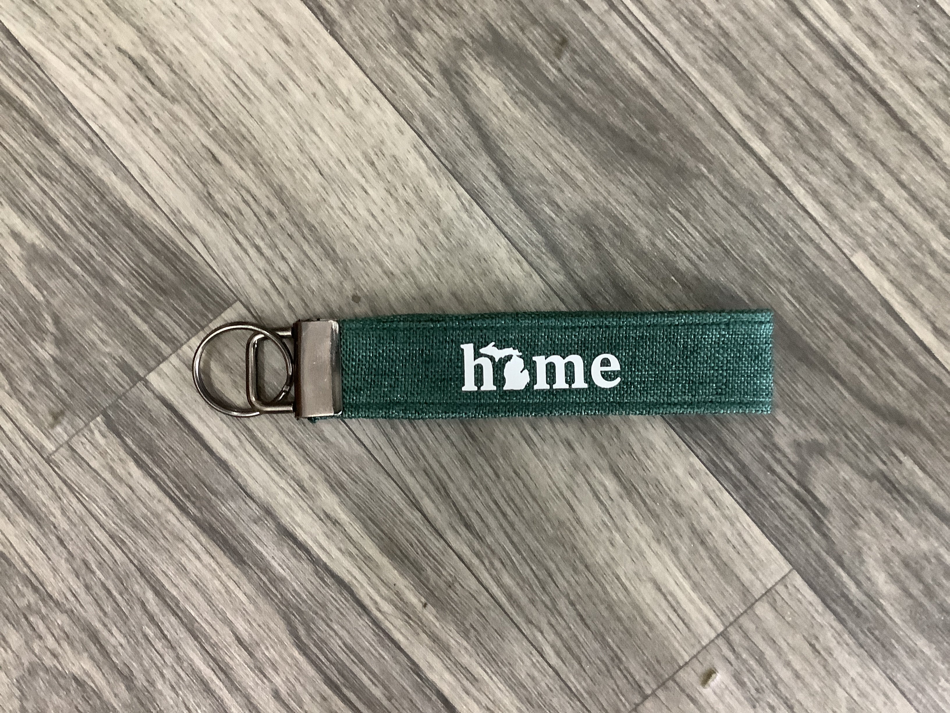 Heather Green Cloth Fob Keychain