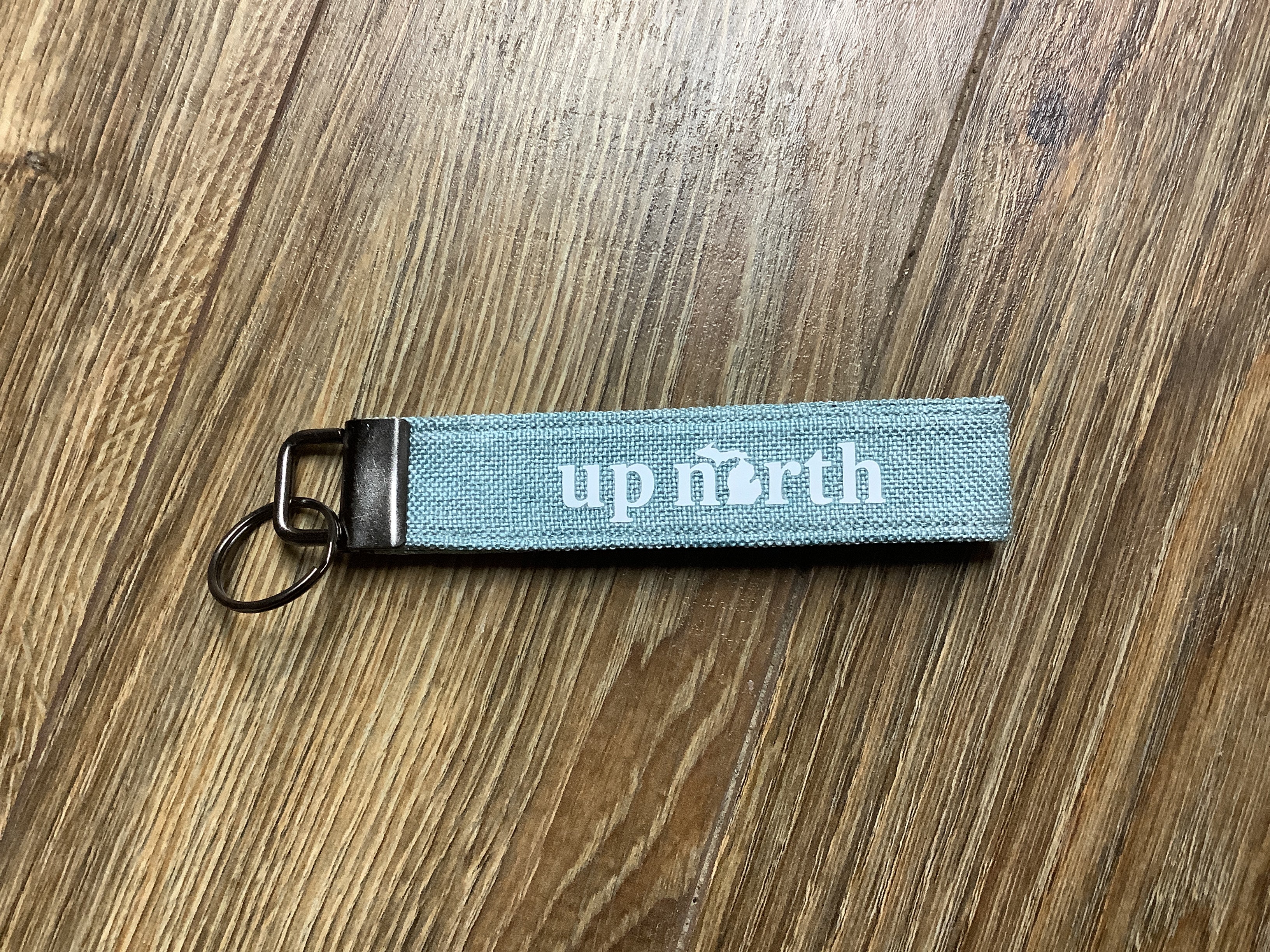 Heather Blue Cloth Fob Keychain