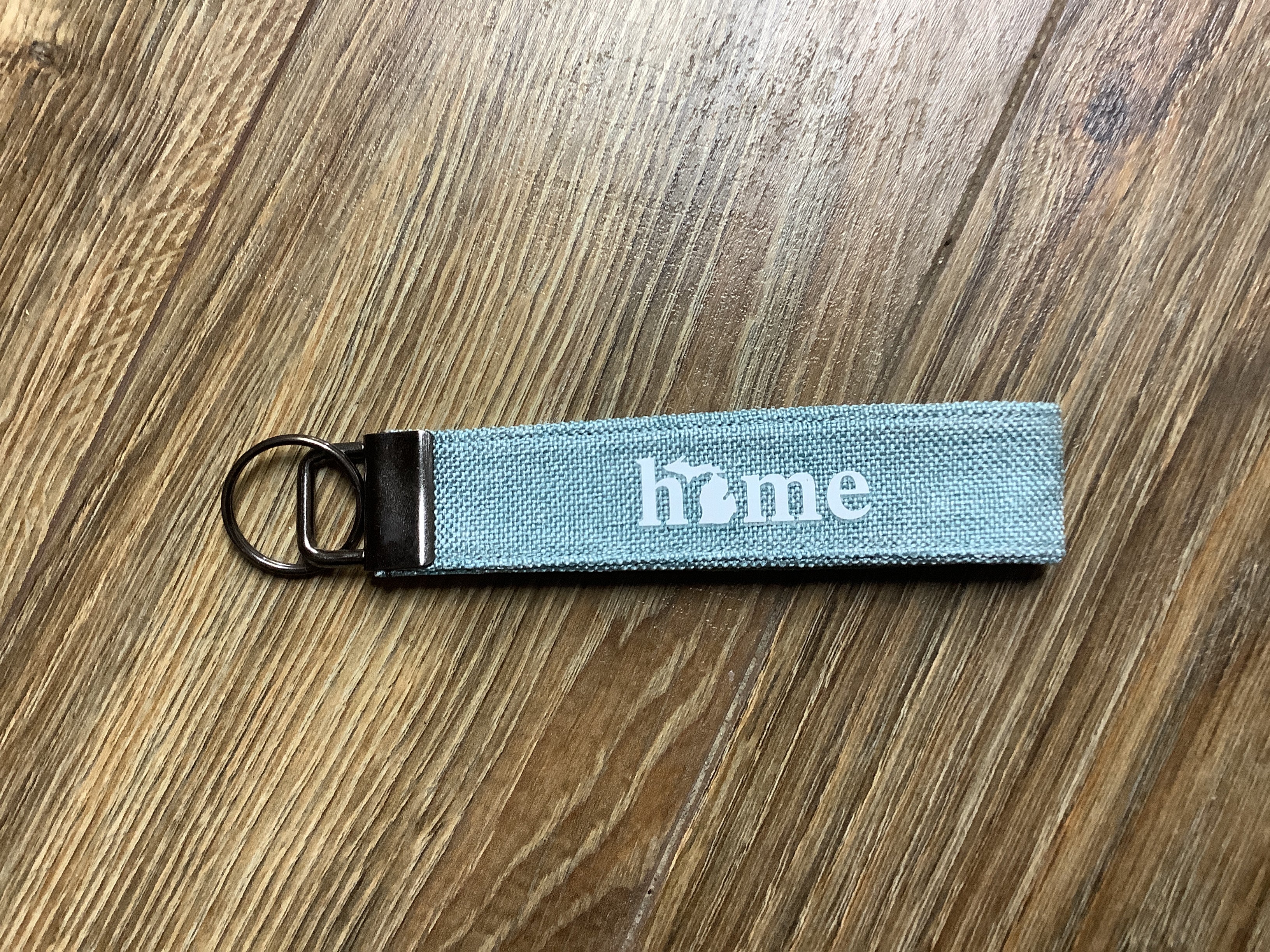 Heather Blue Cloth Fob Keychain