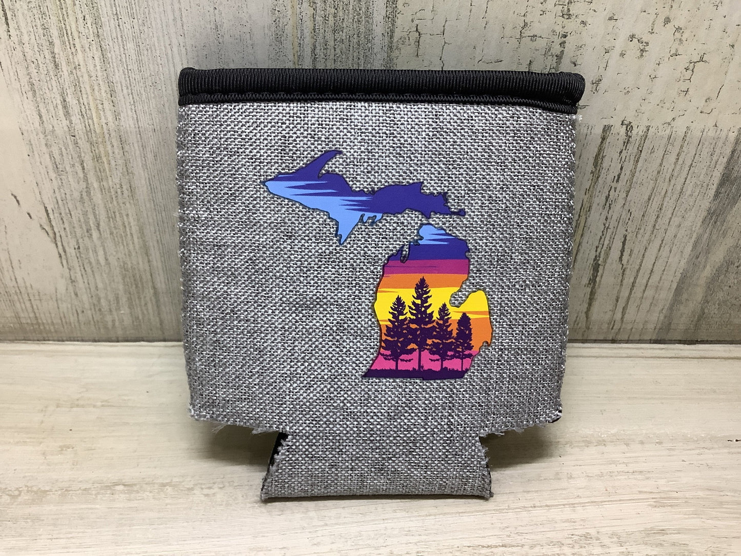 Miami Sunset - Michigan - Heather Gray Koozie