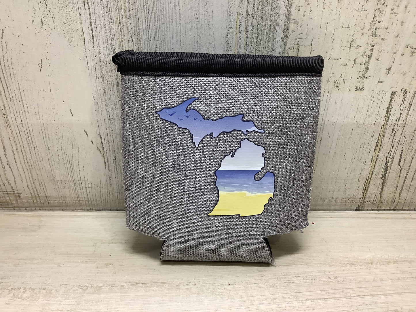 Beach - Michigan - Heather Gray Koozie