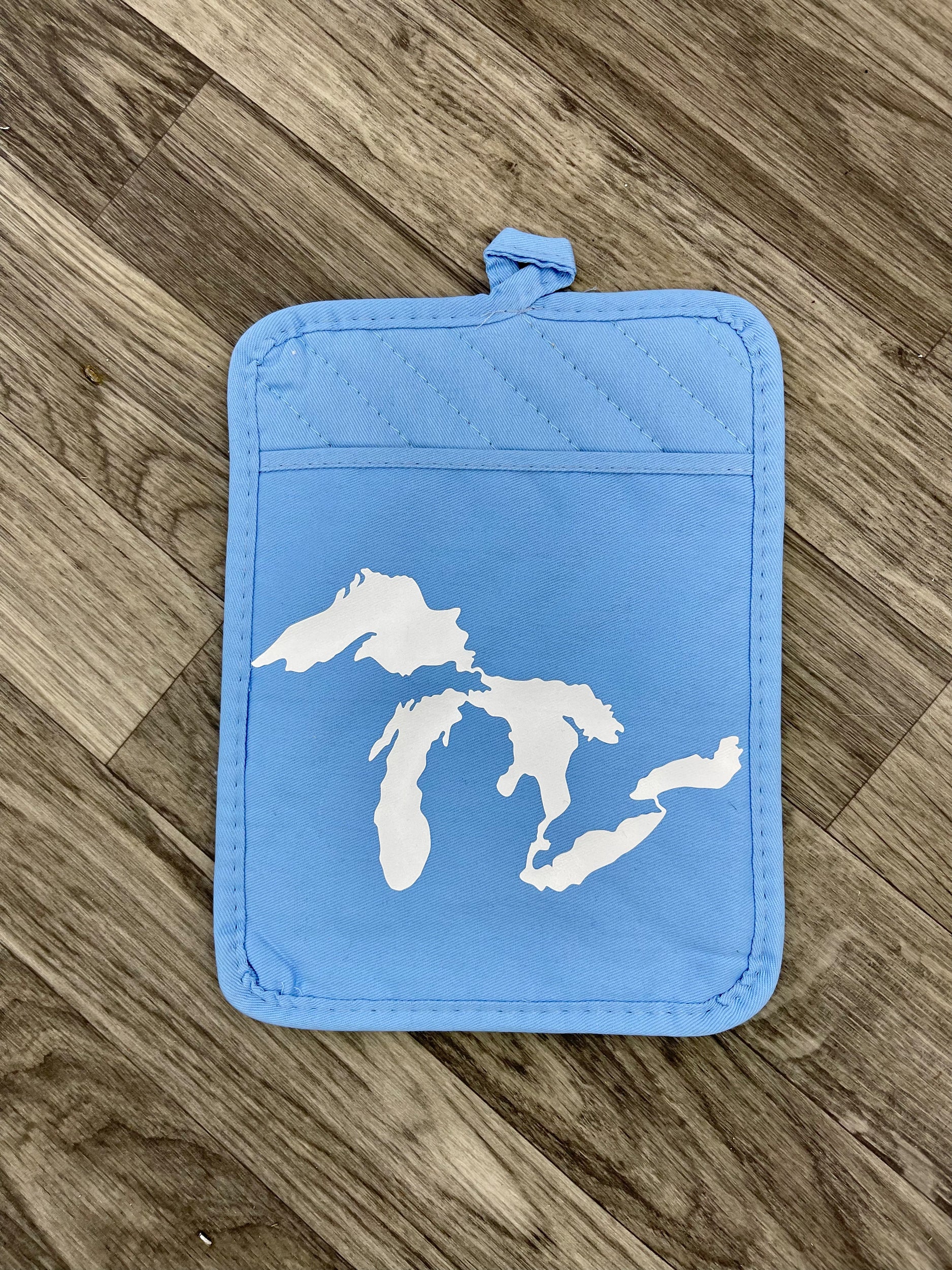 White Great Lakes - Pot Holder W/ Pocket