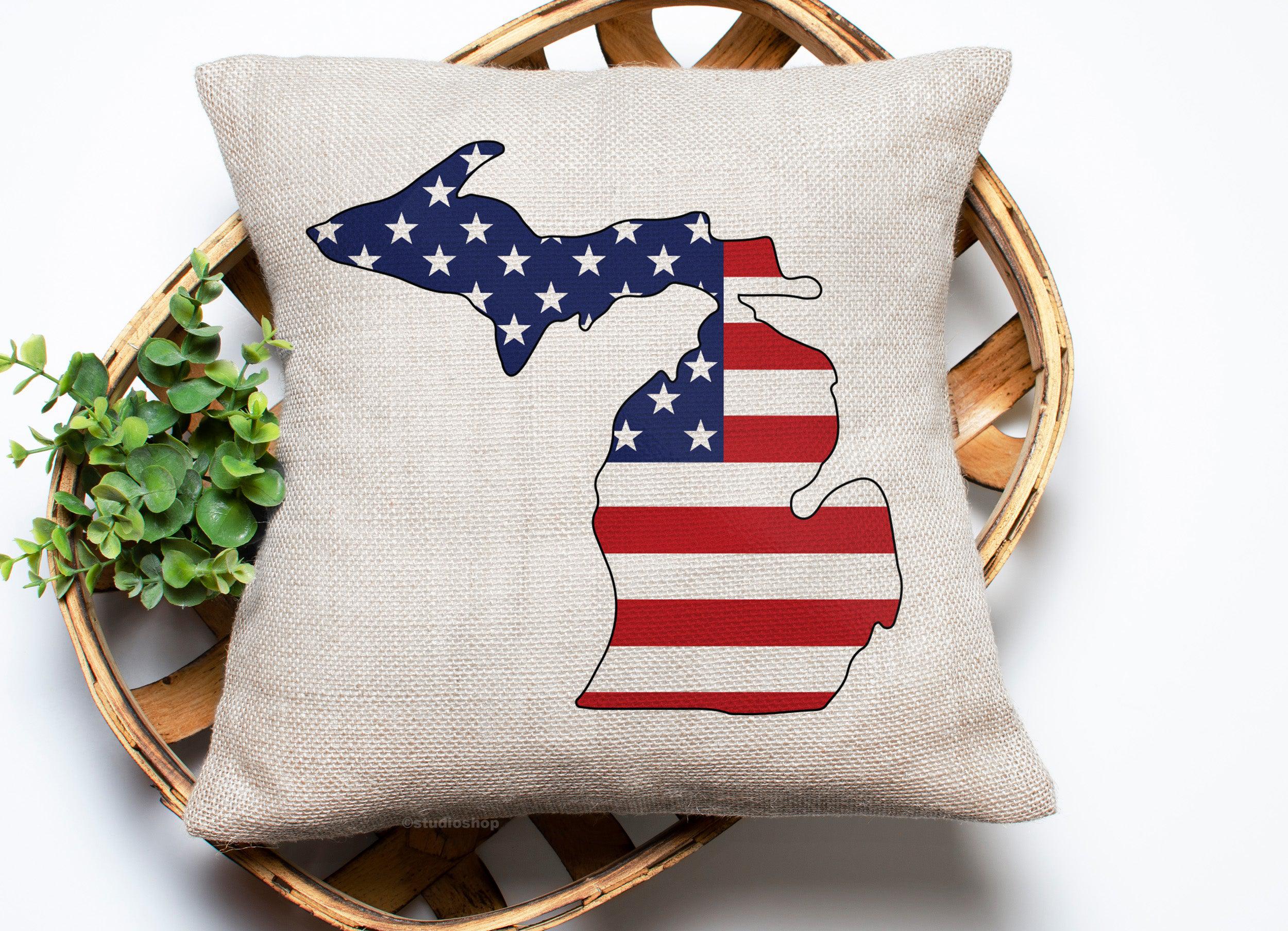 Michigan America Pillow