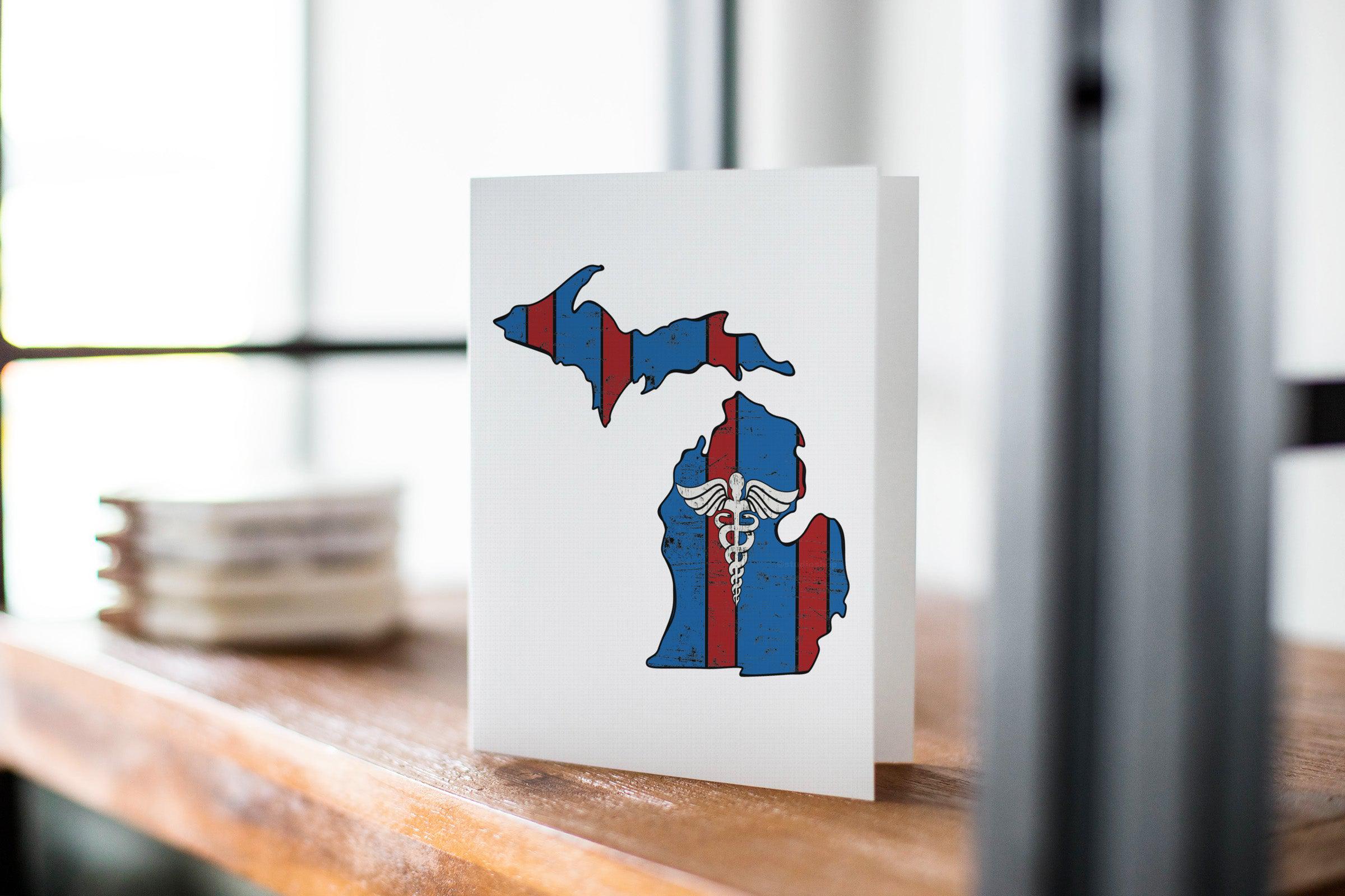 Michigan Medical Greeting Card